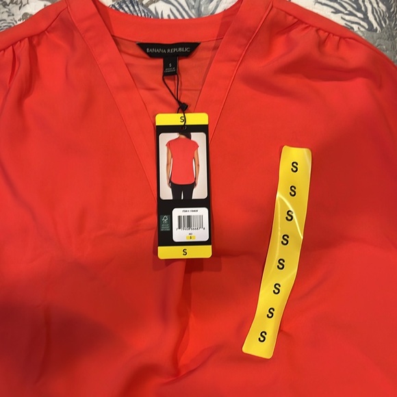 NWT Banana Republic short sleeve blouse - Picture 3 of 5